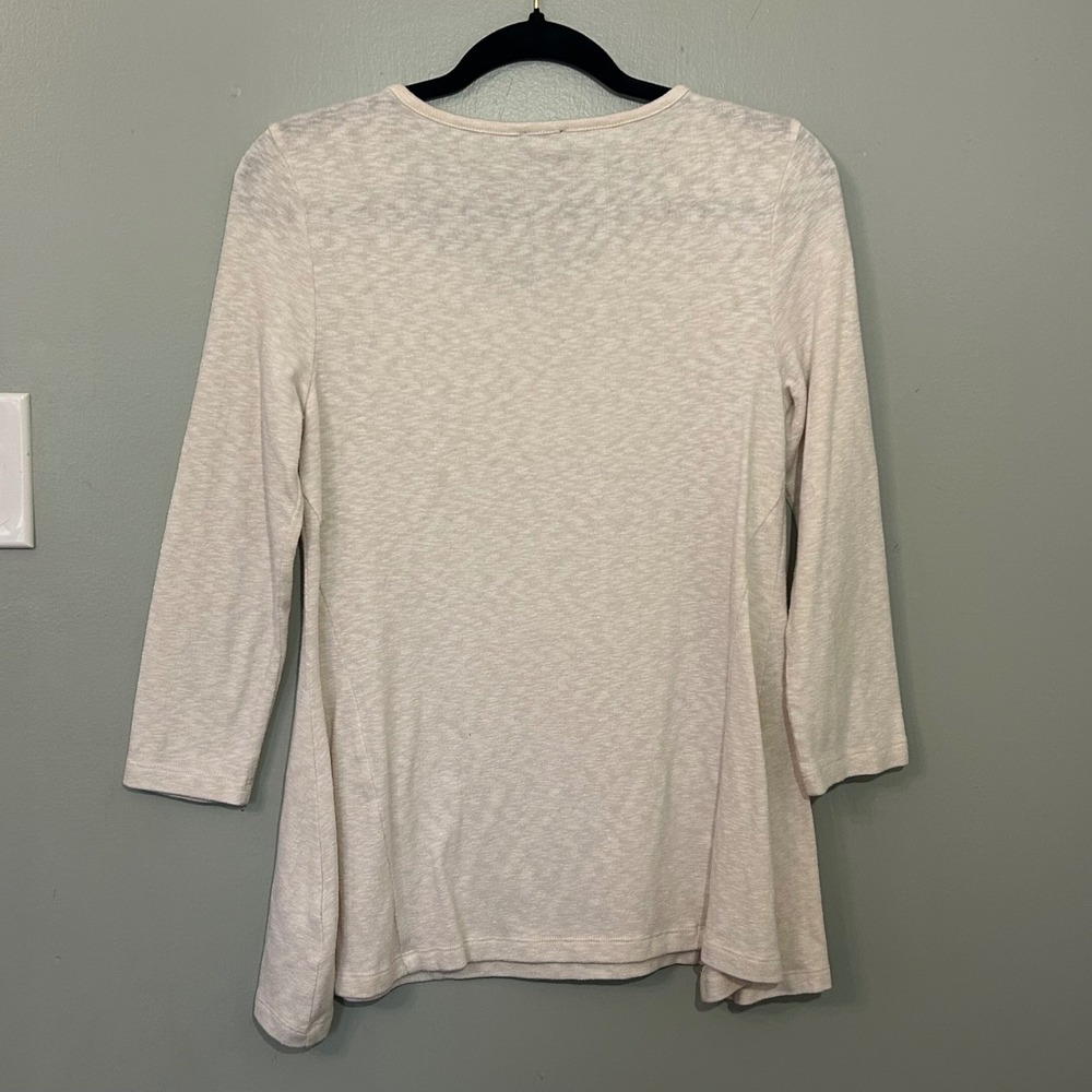 Cozy Chic 3/4 Sleeve Tunic Top Womens Small Scoop Neck - Picture 3 of 9